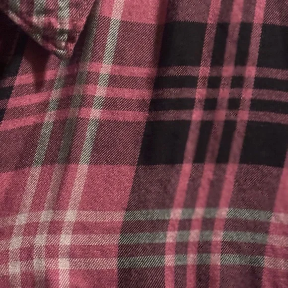 Lane Bryant Pink Plaid Shirt - Picture 4 of 5